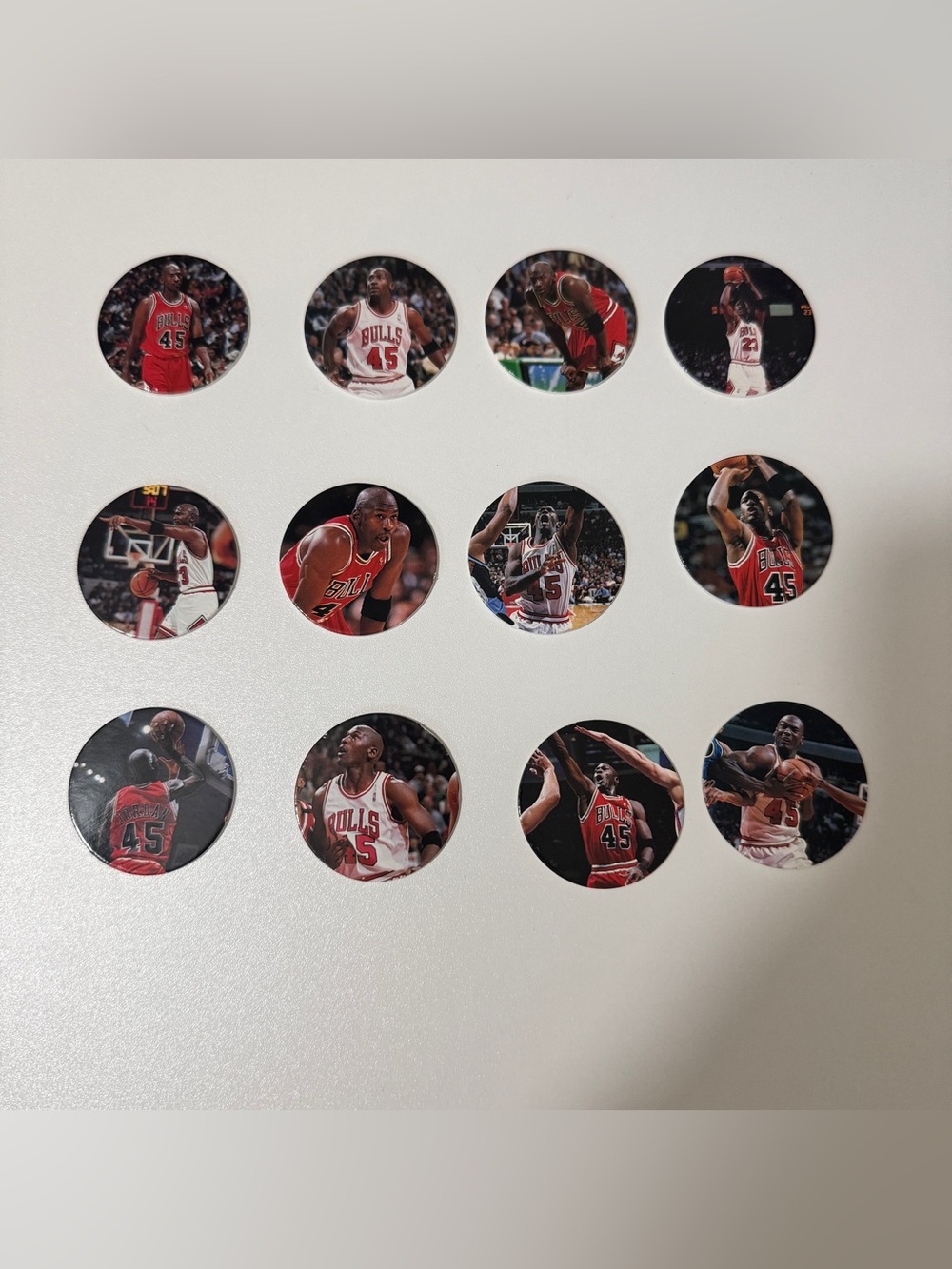 Michael Jordan Pog Set for Collectors 12 Pogs